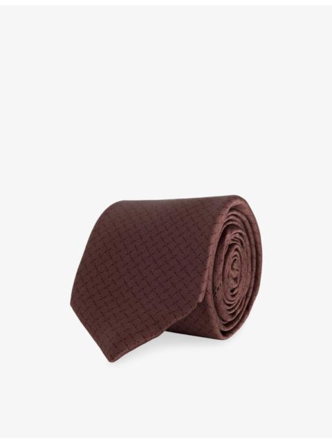 CORNELIANI Printed Silk Tie