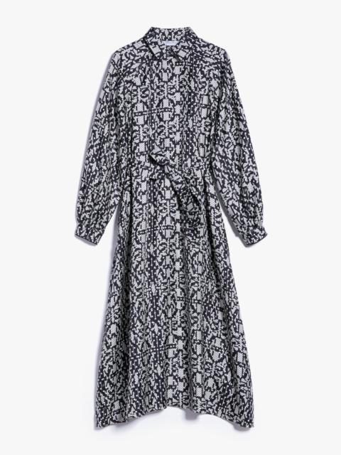[MAX MARA] アルペ プリント シルク ミディドレス Max Mara Alpe printed midi dress | 24s | REVERSIBLE