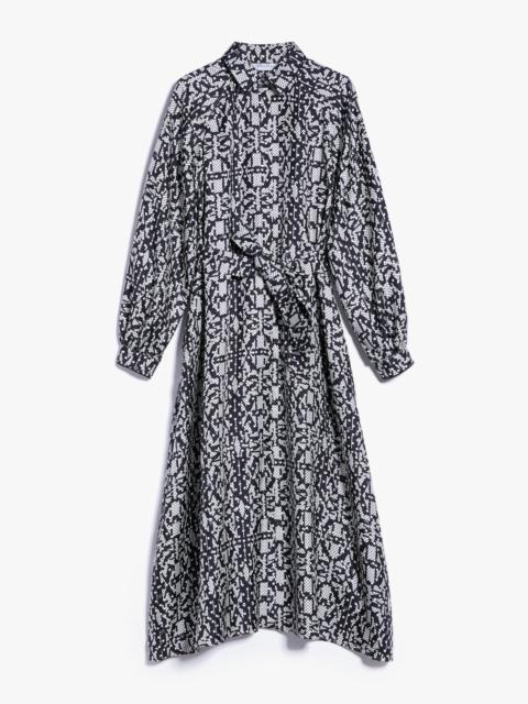 ALPE Printed silk shirt dress