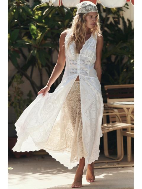 FREE PEOPLE Darcy Hooded Lace Maxi Top
