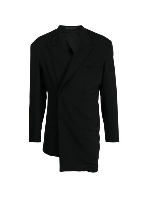 off-centre oversize blazer