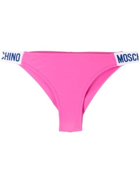 Moschino logo-waistband bikini bottom