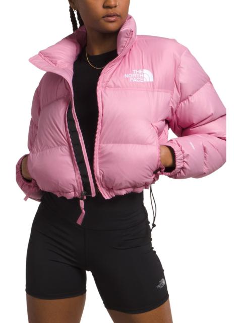 The North Face The North Face Nuptse Water Repellent 700 Fill Power Down Short Puffer Jacket in Orchid Pink at Nord