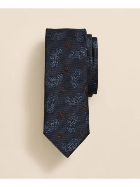 Brooks Brothers Silk Paisley & Square Tie