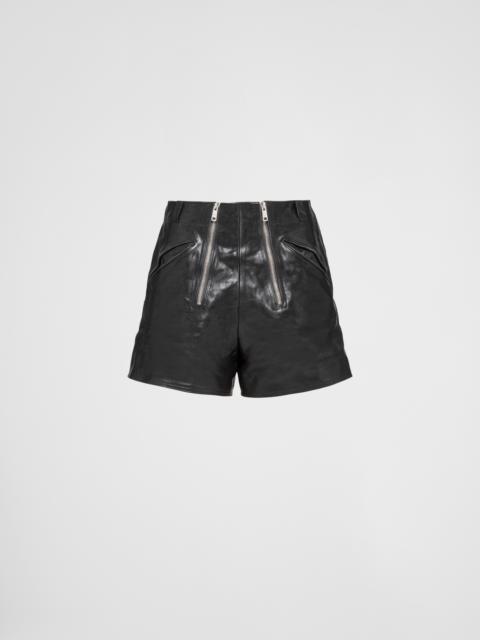 Prada Leather shorts