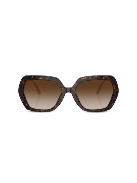 Crystal oversize-frame sunglasses