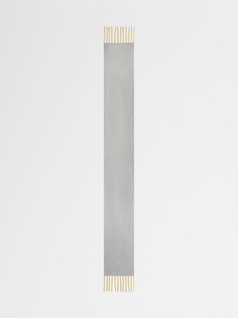 AKRIS Cloud Cashmere Rib Fringe Scarf