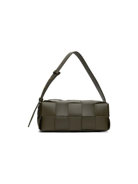 Bottega Veneta Khaki Small Brick Cassette Bag