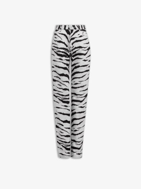 Alaïa STRAIGH ANIMAL DENIM PANT