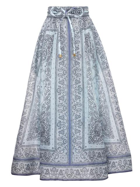 【Zimmermann】MATCHMAKER RUFFLE SKIRT ラッフルニットスカート NWOT ZIMMERMANN Gold Lurex Matchmaker Ruffle Midi Skirt Size