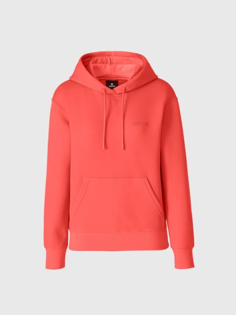 MACKAGE ZOSIA-Z Double-Face Jersey Logo Hoodie
