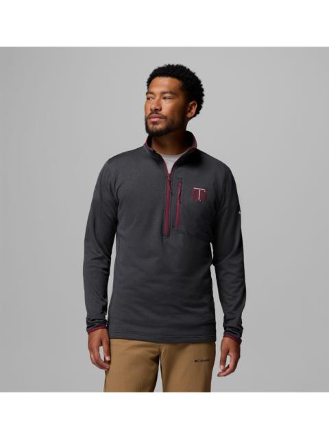 Columbia Men's Collegiate Essential Hike Grid Fleece Half Zip - Texas A&M