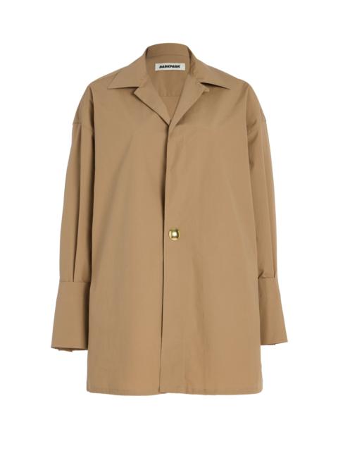 DARKPARK Jodie Stretch-Cotton Shirt brown