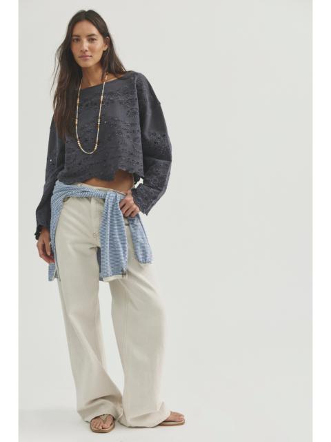 FREE PEOPLE Iris Embroidered Sweatshirt