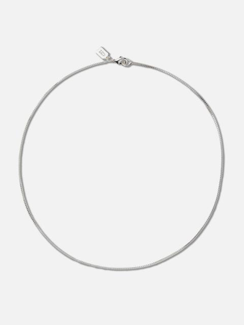 CRYSTAL HAZE BOX CHAIN SILVER PLATED 50CM