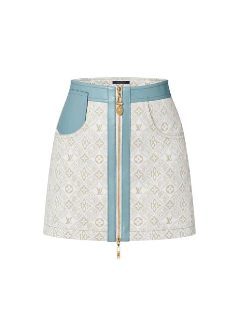 Louis Vuitton Since 1854 Contrast Trim Mini Skirt