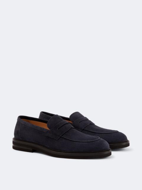 Brunello Cucinelli Suede penny loafers