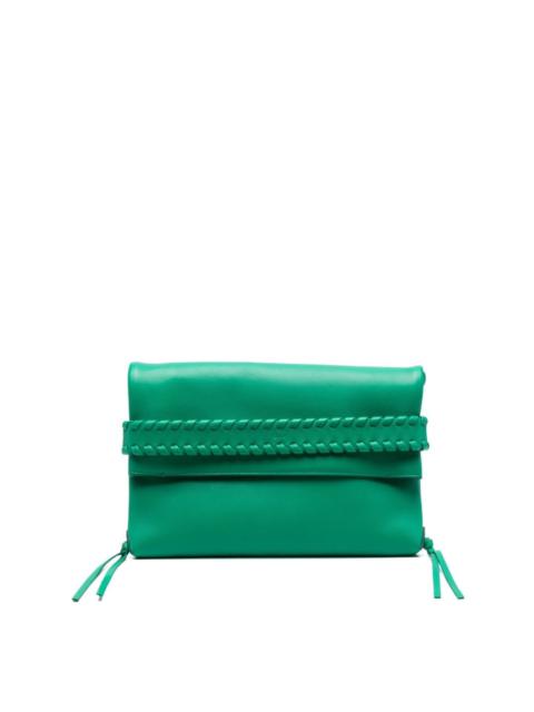 Mony whipstitched clutch bag