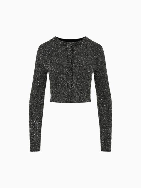 Ferra Sequin Stretch Knit Cardigan