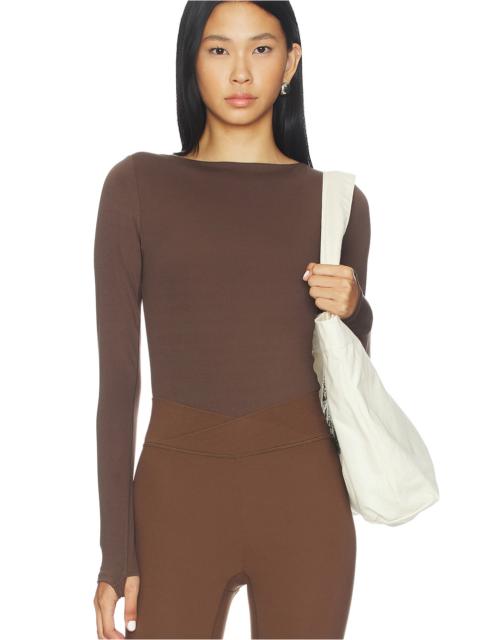 BEYOND YOGA Serene Boatneck Bodysuit