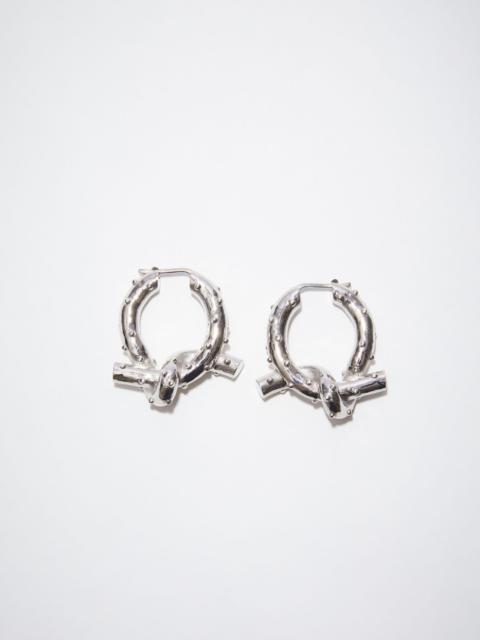 Acne Studios Knot earrings - Silver