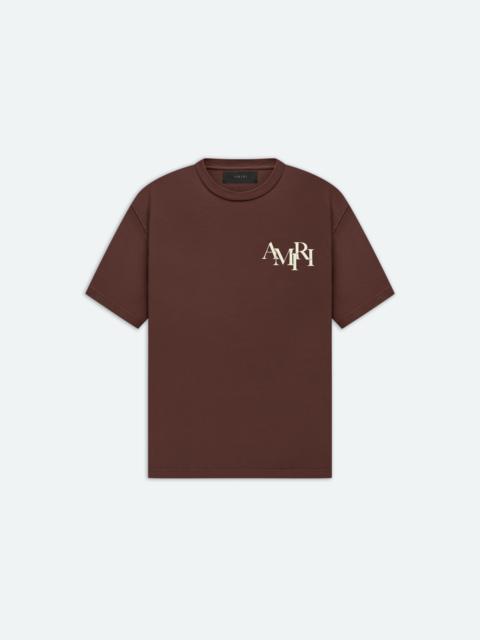 AMIRI AMIRI STAGGERED LOGO TEE