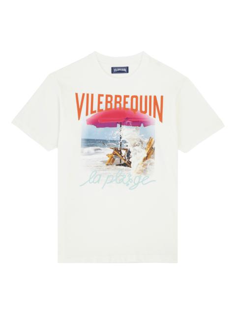 Men Cotton T-Shirt Wave on VBQ Beach