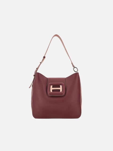 HOGAN Hogan H-Bag Bucket Bag Burgundy