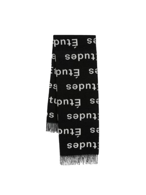 Étude Magnolia logo-print scarf