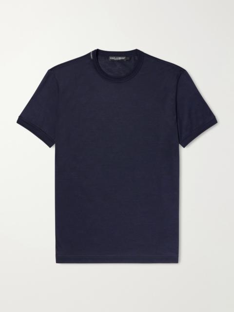 Dolce & Gabbana Silk-Jersey T-Shirt