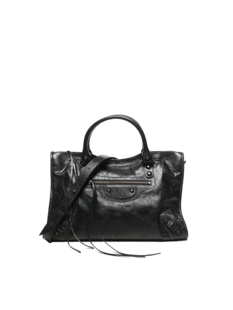BALENCIAGA hand-woven leather tote bag