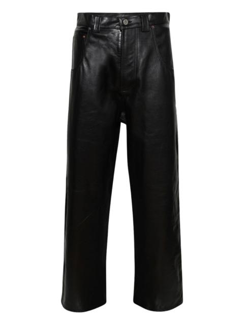 VETEMENTS leather wide-leg trousers