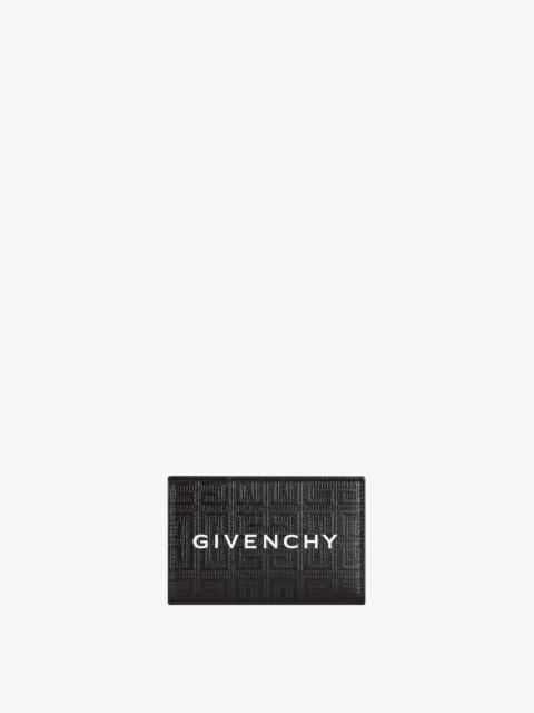 Givenchy GIV CUT BIFOLD WALLET IN 4G COATED CANVAS AND LEATHER