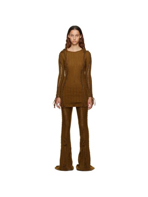 ISA BOULDER SSENSE Exclusive Brown Minidress