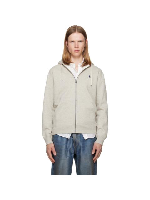 Polo Ralph Lauren Gray Fleece Full-Zip Hoodie