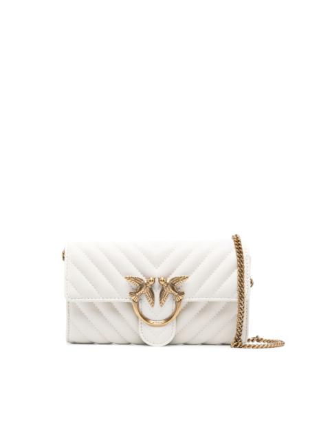 PINKO Love One quilted shoulder bag