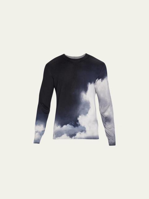 Men's Storm-Print Crew Sweater