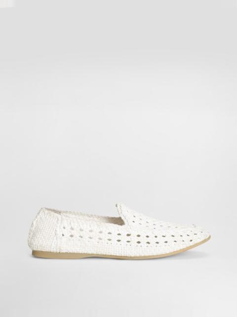 Dolce & Gabbana Slippers in woven fabric