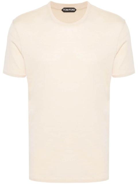 TOM FORD mÃ©lange-effect cotton-blend T-shirt