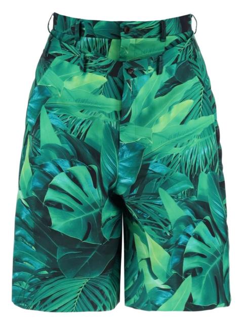 Comme des Garçons Homme Plus leaf-pattern shorts