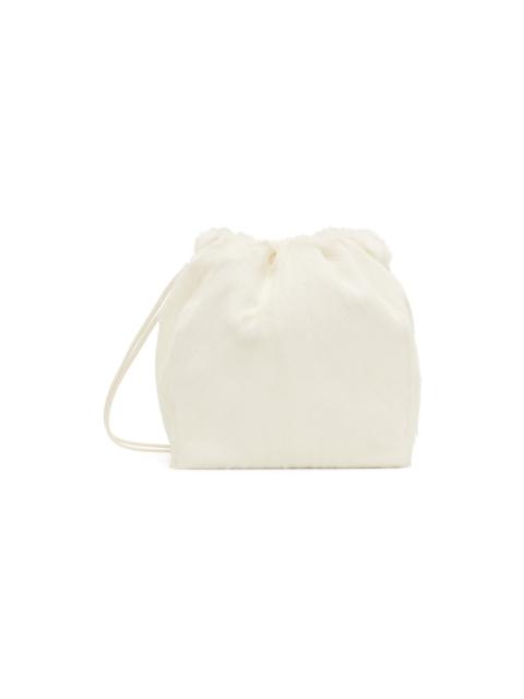 Jil Sander White Dumpling Bag