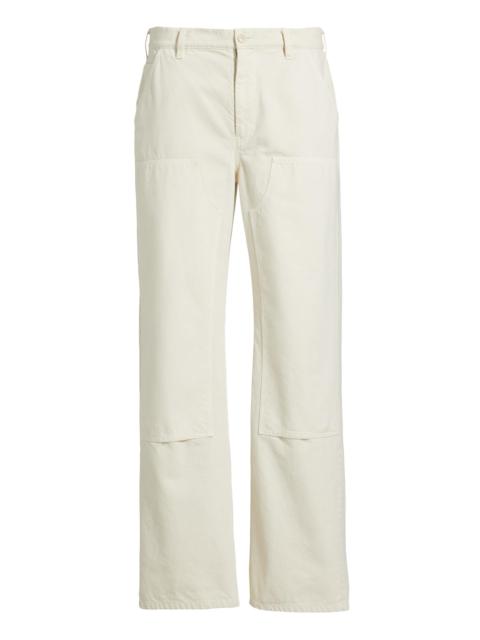NILI LOTAN Men's Miller Cotton Workwear Pants - Stone