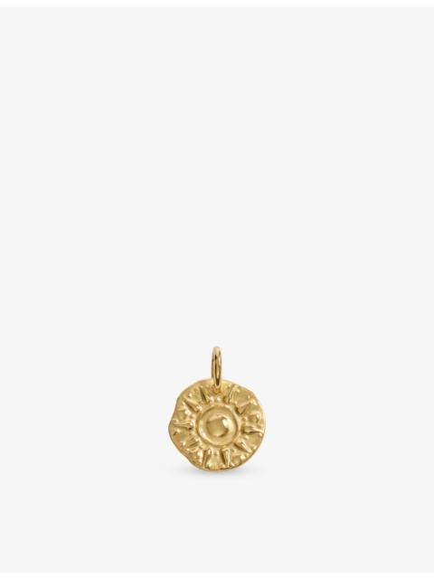 MONICA VINADER Sun 18ct Gold Vermeil Pendant