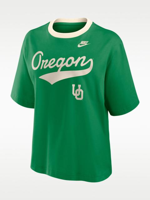 Nike Oregon Legacy Fight Song Boxy Women's Nike College T-Shirt
