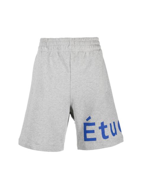 logo-print organic cotton shorts