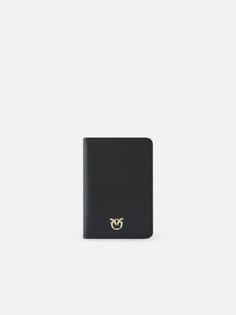 PINKO PINKO GALLERIA SMOOTH LEATHER PASSPORT HOLDER