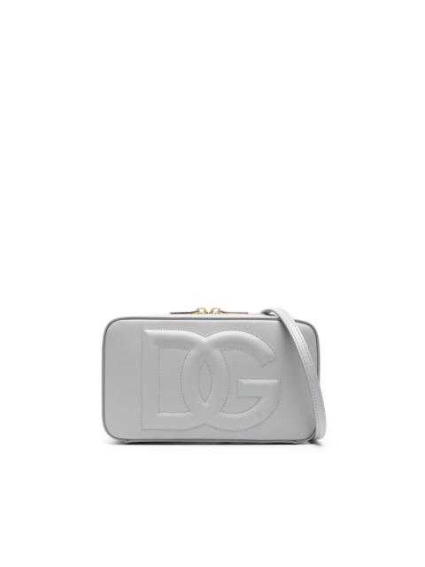 DG logo-embossed leather crossbody bag