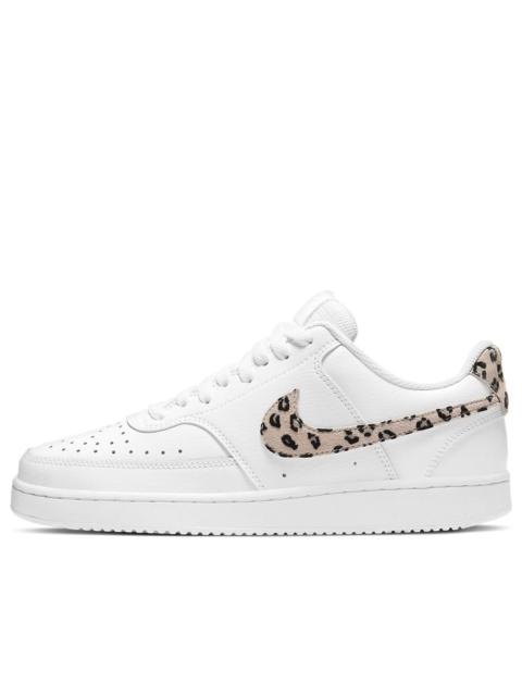 (WMNS) Nike Court Vision Low 'Leopard Swoosh - White' DD9665-100