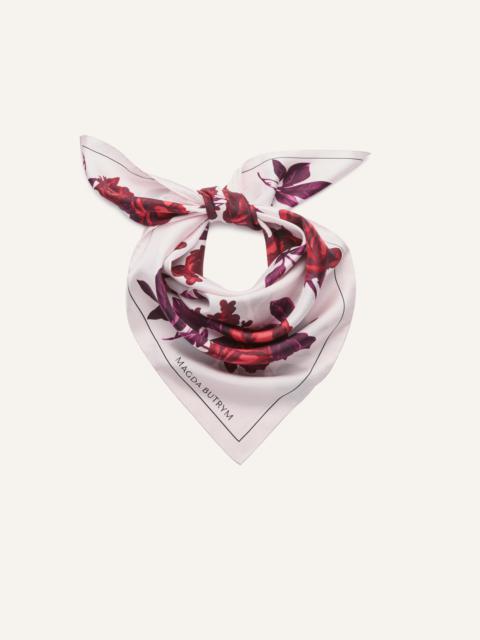 MAGDA BUTRYM Bloom silk scarf in violet