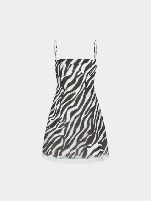 16ARLINGTON CONNIE MINI DRESS IN PRINTED CHIFFON
